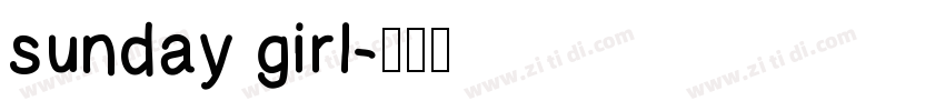 sunday girl字体转换